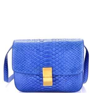 Celine Classic Box Bag Python Medium #203953C13B